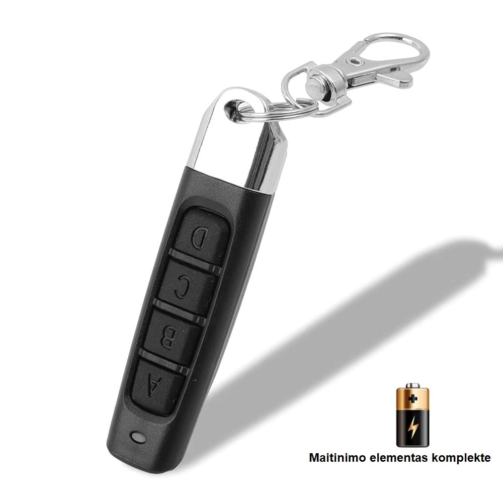 Universalus programuojamas kiemo, garažo vartų pultelis 433 MHz.