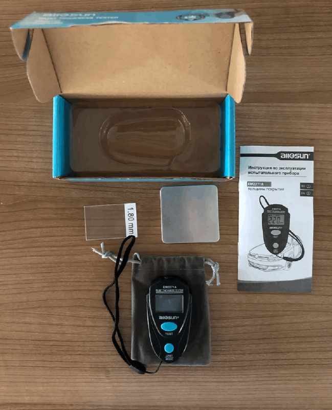 Dažų storio matuoklis