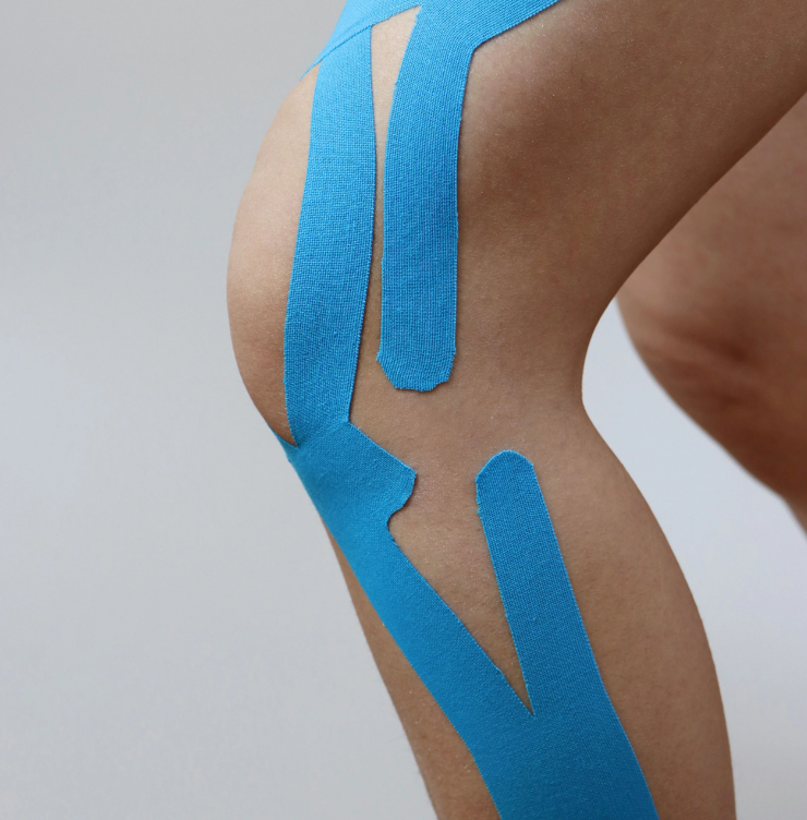 Kineziologinis teipas, kinesio pleistras 5cmx5m, mėlynas