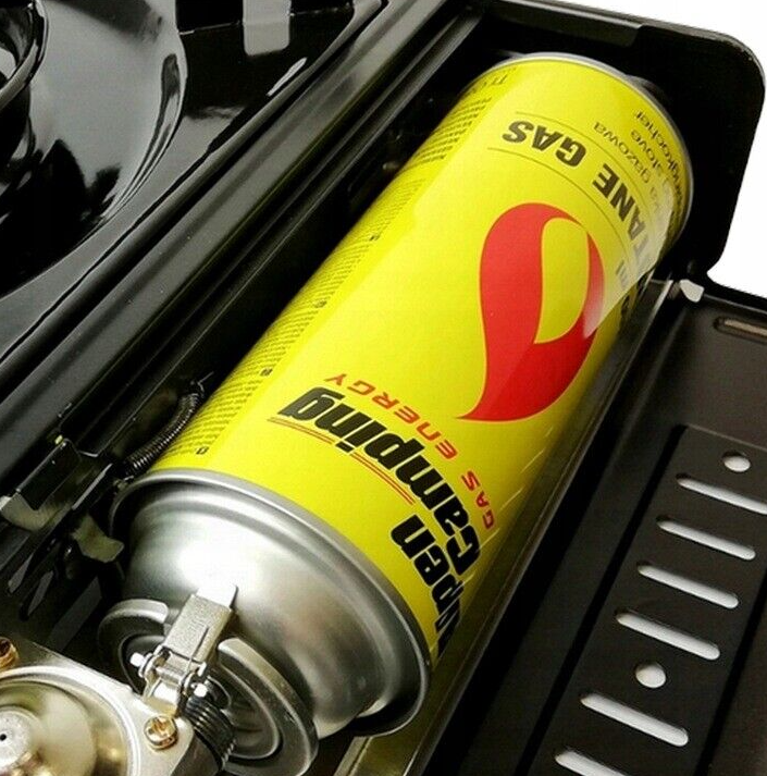 Dujinė viryklė Happy Home BDZ-155A + 4 vnt. dujų balionėliai