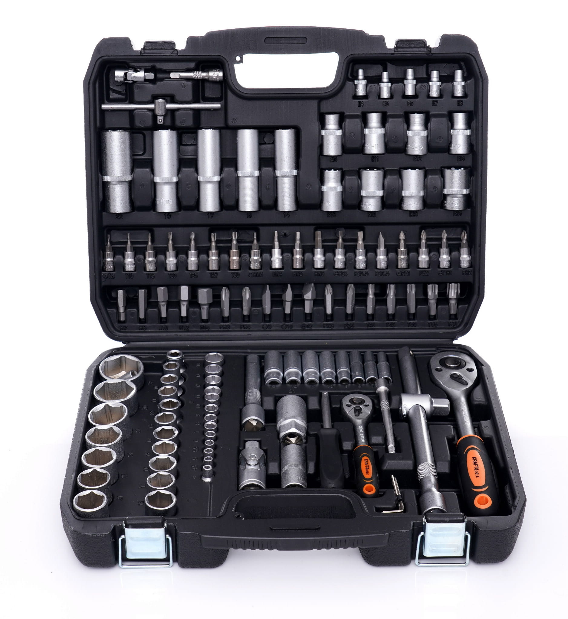 Galvučių ir įrankių rinkinys KRAFT&DELE 101 dalių KD10835