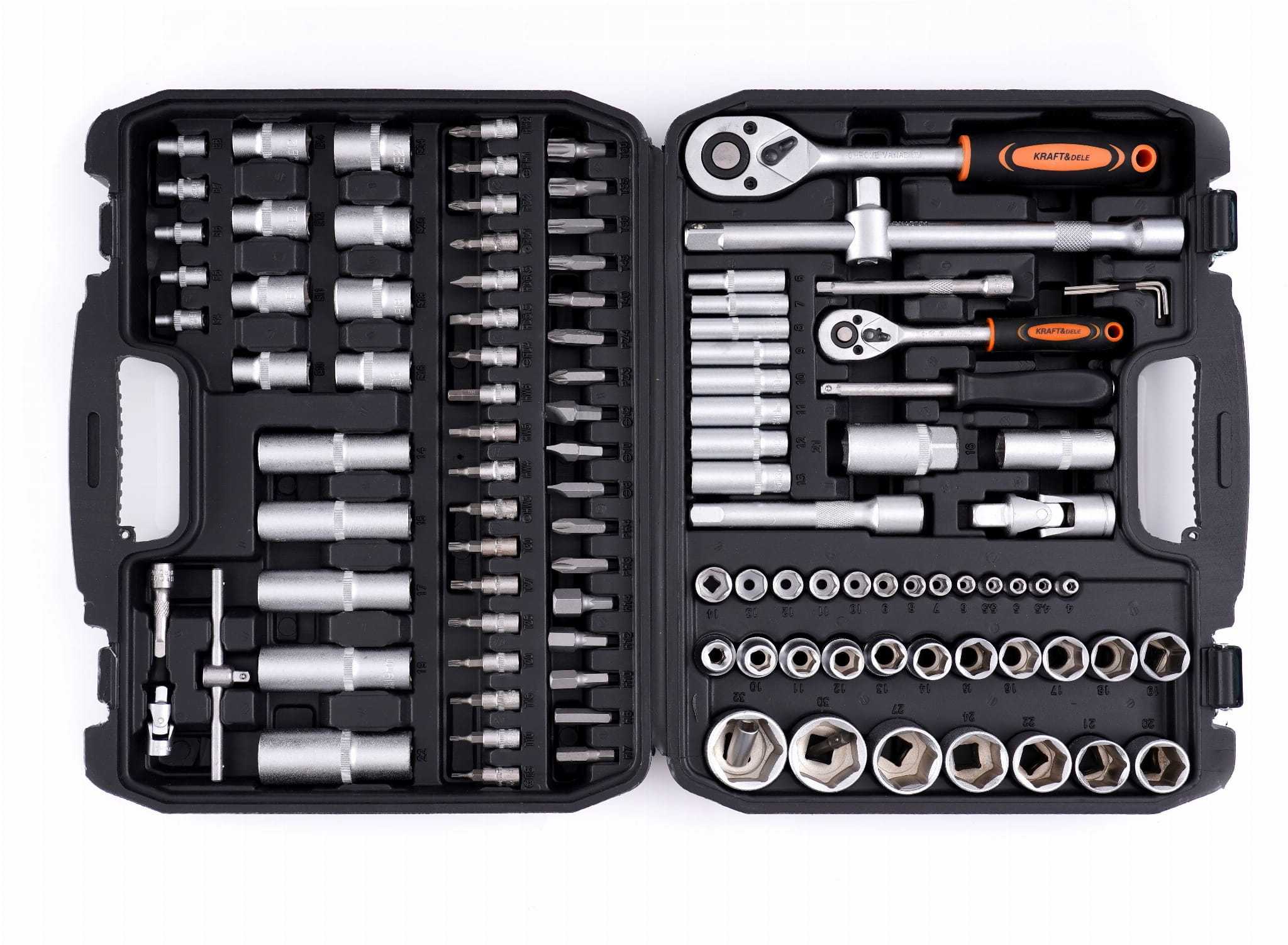 Galvučių ir įrankių rinkinys KRAFT&DELE 101 KD10835