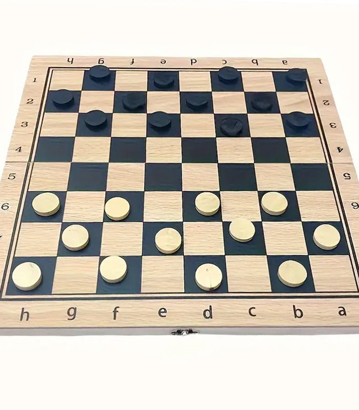 Stalo žaidimų rinkinys 3in1: šachmatai, šaškės, nardai