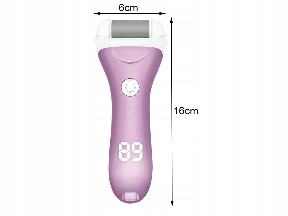 Pėdų šveitiklis - elektrinė kulno ir pėdų dildė, rožinė