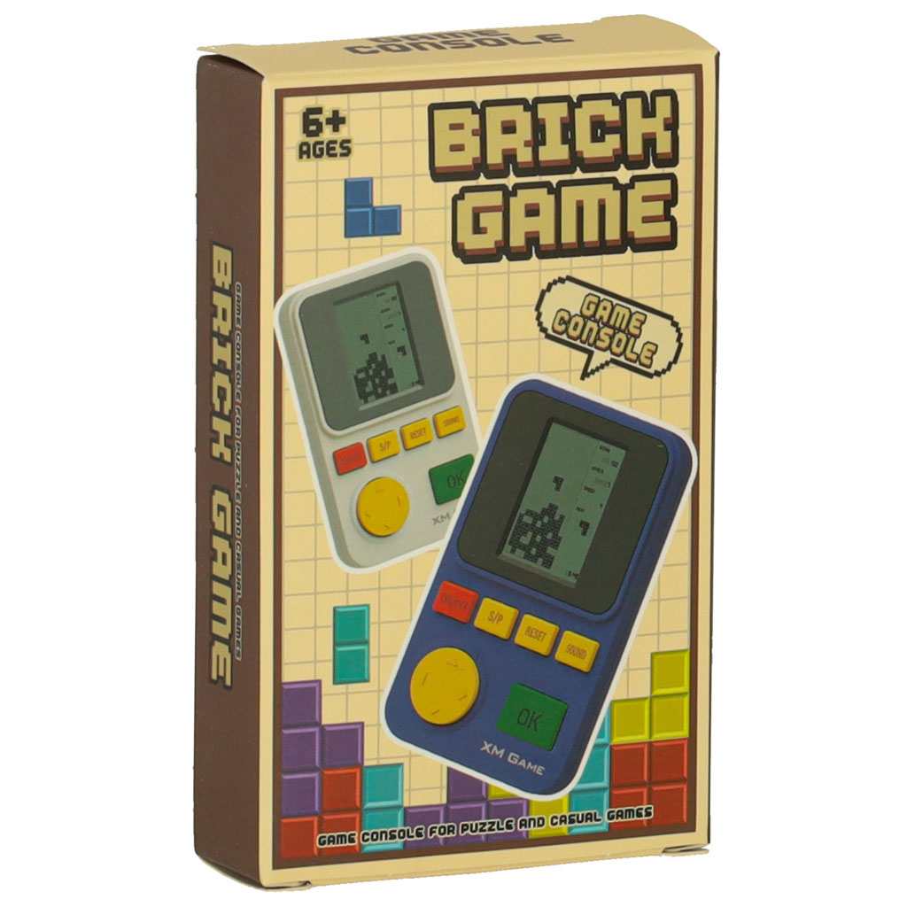 Elektroninė konsolė retro Tetris Brick Game