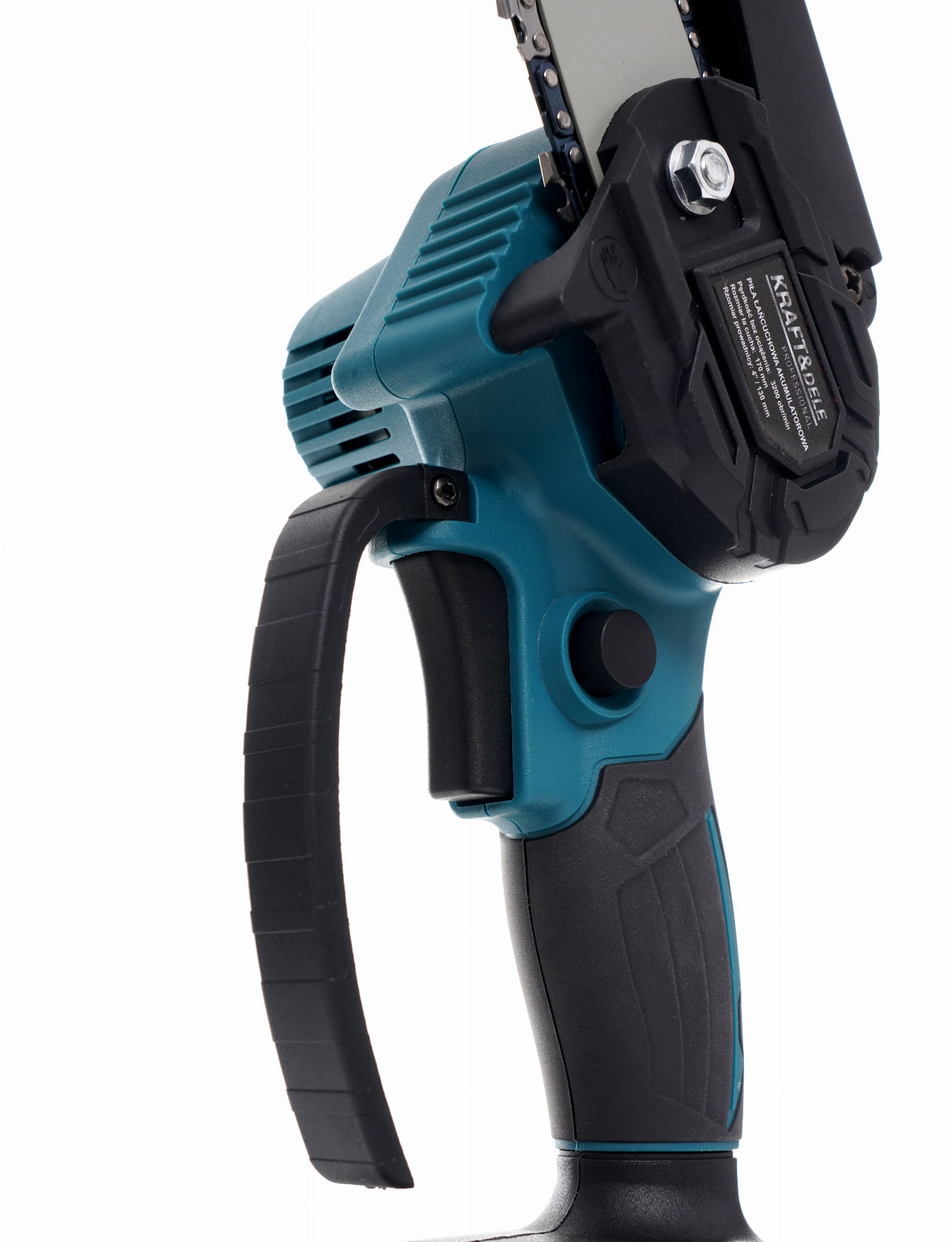 Akumuliatorinis grandininis genėjimo pjūklas 21V 4" KD10645 + 2 akumuliatoriai..