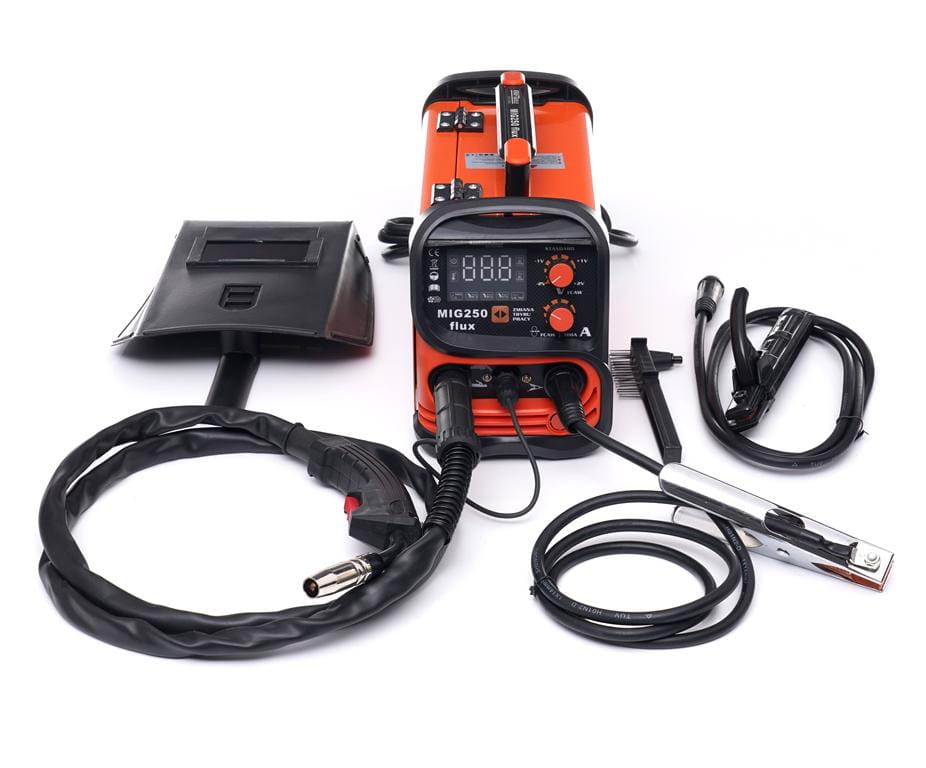 Suvirinimo pusautomatis be dujų MIG / MMA / LIFT TIG 3in1 250A KRAFT&DELE KD1875