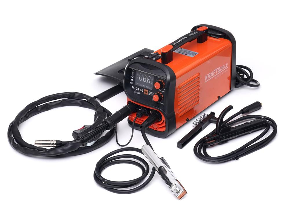 Suvirinimo pusautomatis be dujų MIG / MMA / LIFT TIG 3in1 250A KRAFT&DELE KD1875