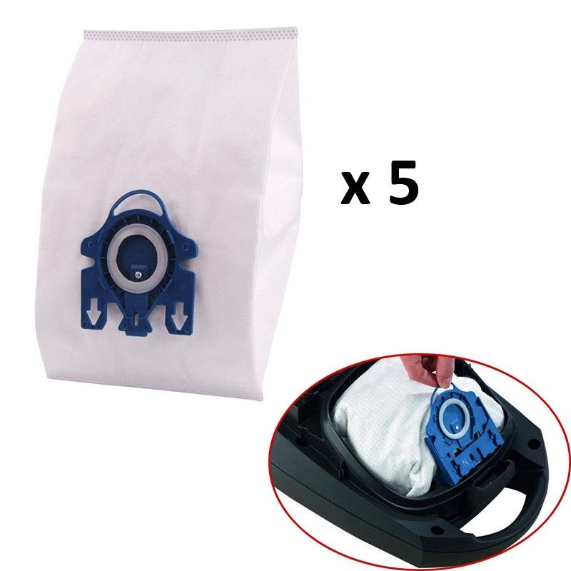 Dulkių siurblio maišeliai 5vnt. skirti Miele Type GN C1 / C2 / C3 / S2 / S5 / S6 / S8