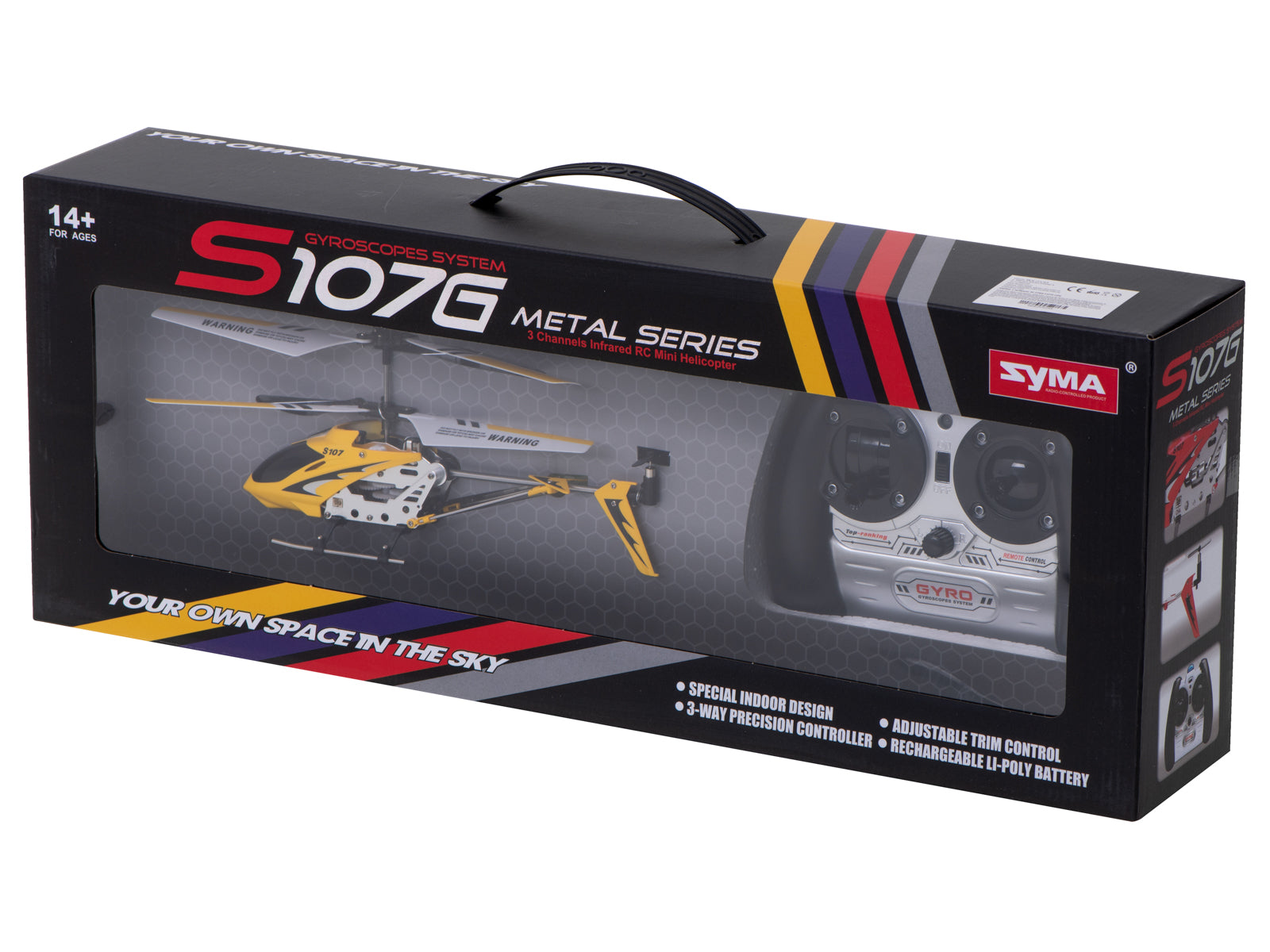 RC sraigtasparnis Syma S107G, geltonas