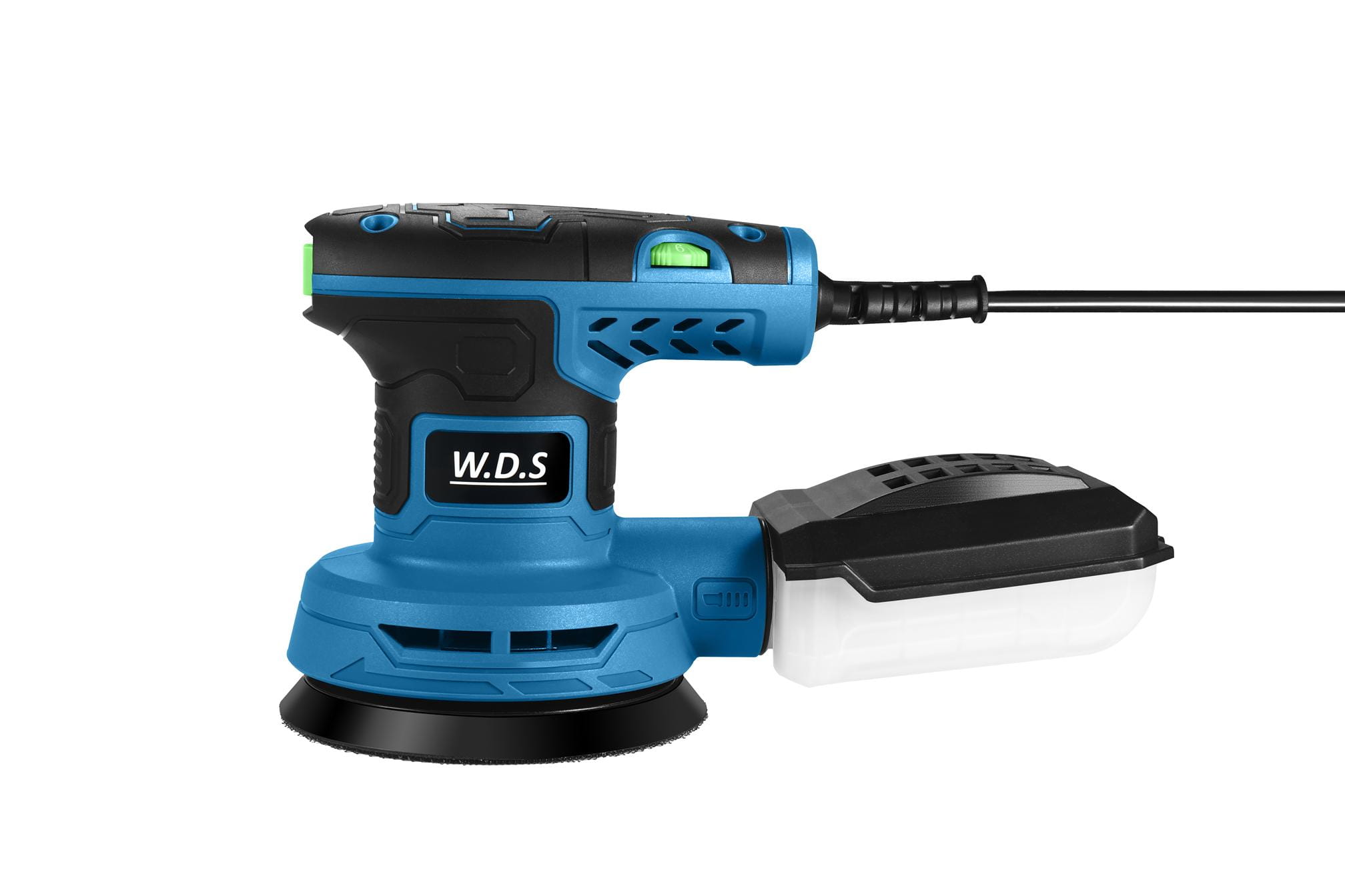 Ekscentrinis šlifuoklis su apsukų reguliavimu 125mm 1300W WDS2502