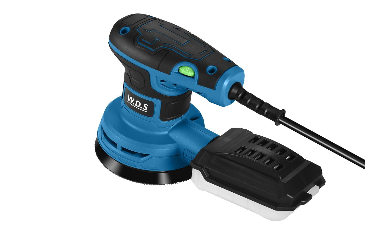 Ekscentrinis šlifuoklis su apsukų reguliavimu 125mm 1300W WDS2502