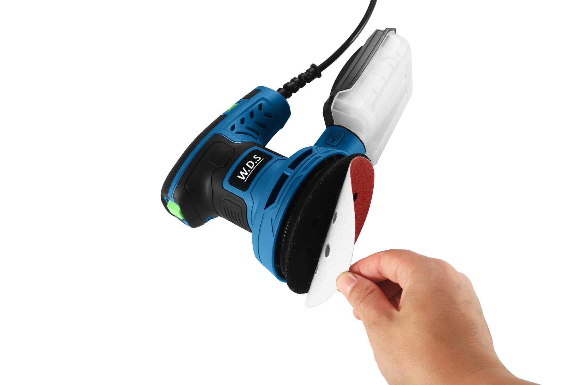 Ekscentrinis šlifuoklis su apsukų reguliavimu 125mm 1300W WDS2502