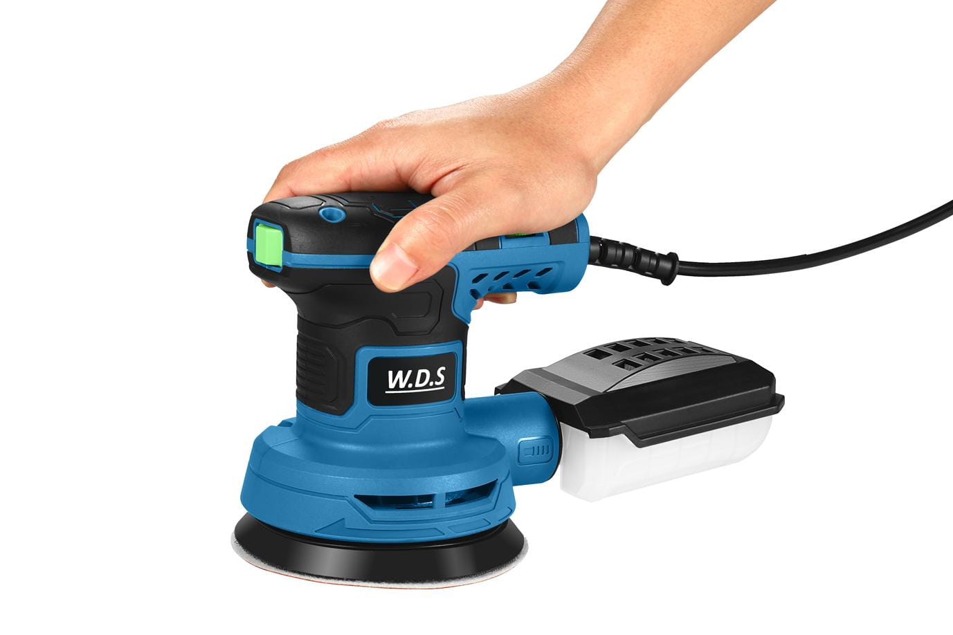 Ekscentrinis šlifuoklis su apsukų reguliavimu 125mm 1300W WDS2502