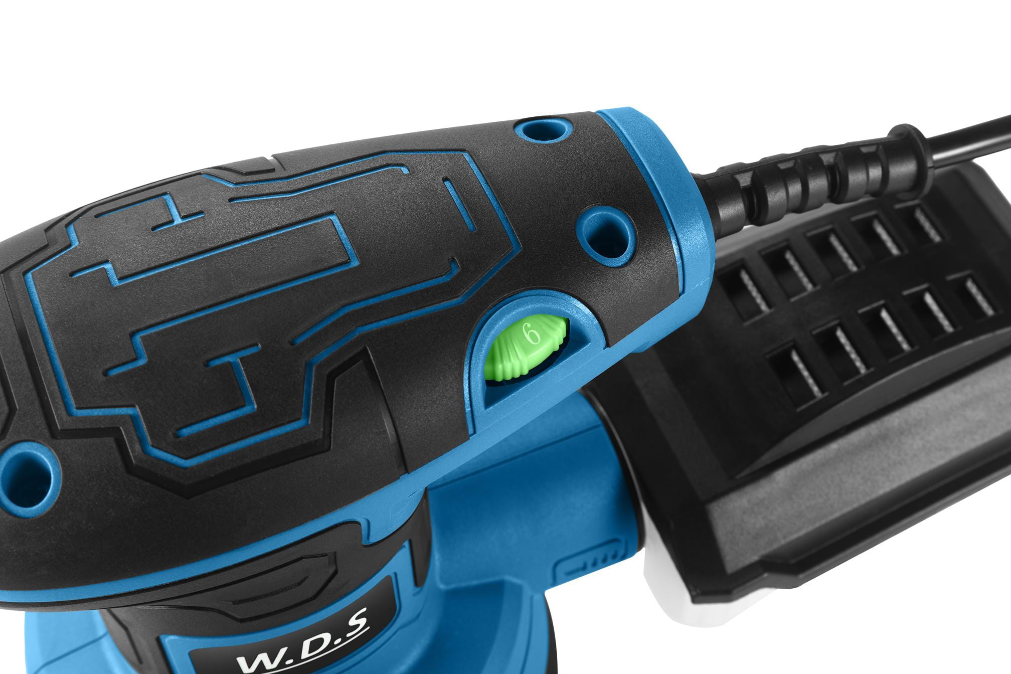 Ekscentrinis šlifuoklis su apsukų reguliavimu 125mm 1300W WDS2502