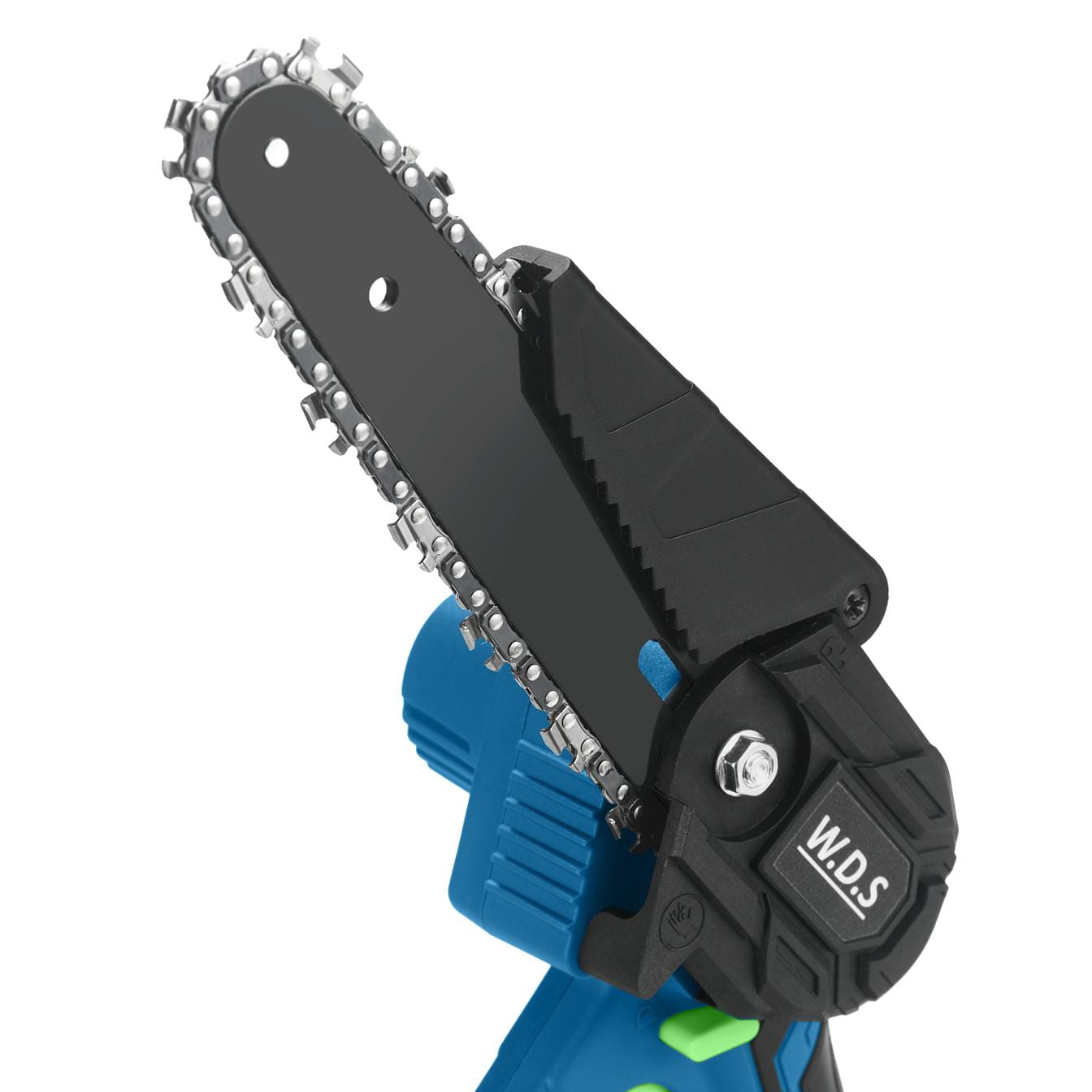 Akumuliatorinis grandininis genėjimo pjūklas 21V 6" WDS-2301 + 2 akumuliatoriai..