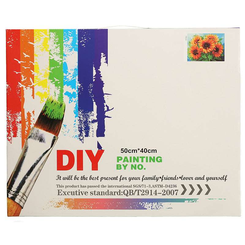 Tapymas pagal skaičius - Saulėgrąža 40X50CM PREMIUM