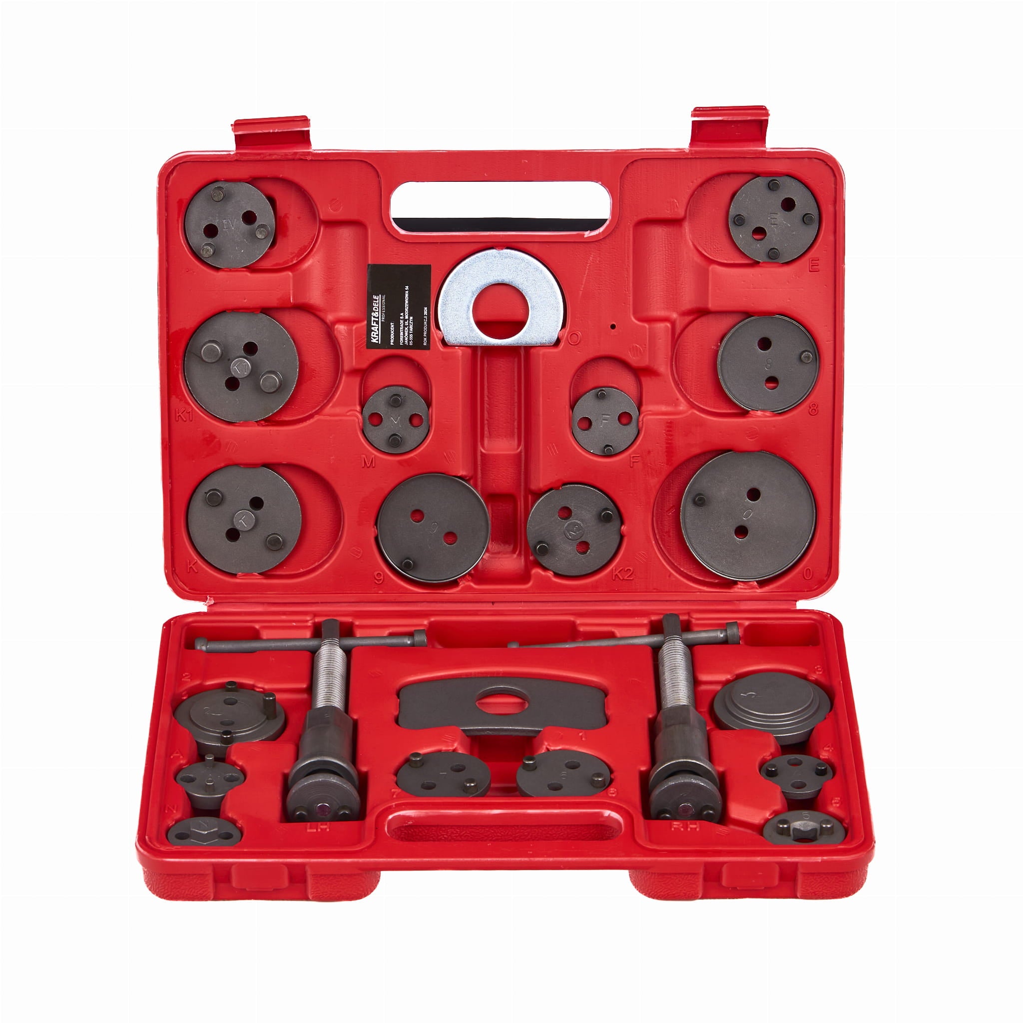 Stabdžių suportų sustumėjų rinkinys 22 vnt. WDS2210 su kairiniu ir dešininiu sriegiu