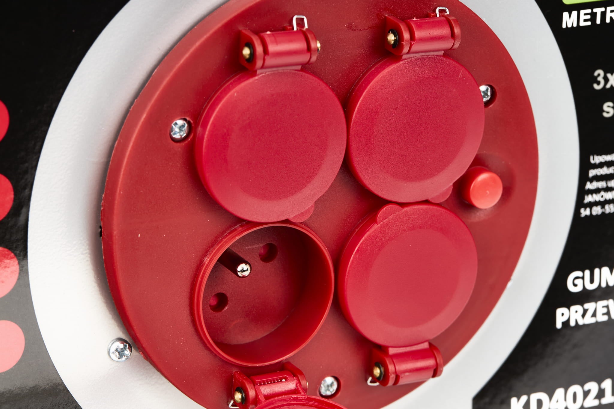 Prailgintuvas su rite 30m 230V 4 vietų 3x2,5mm KRAFT&DELE KD4021