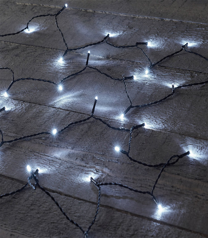 Kalėdinė girlianda 100-500 LED 10-100m. Šaltai balta