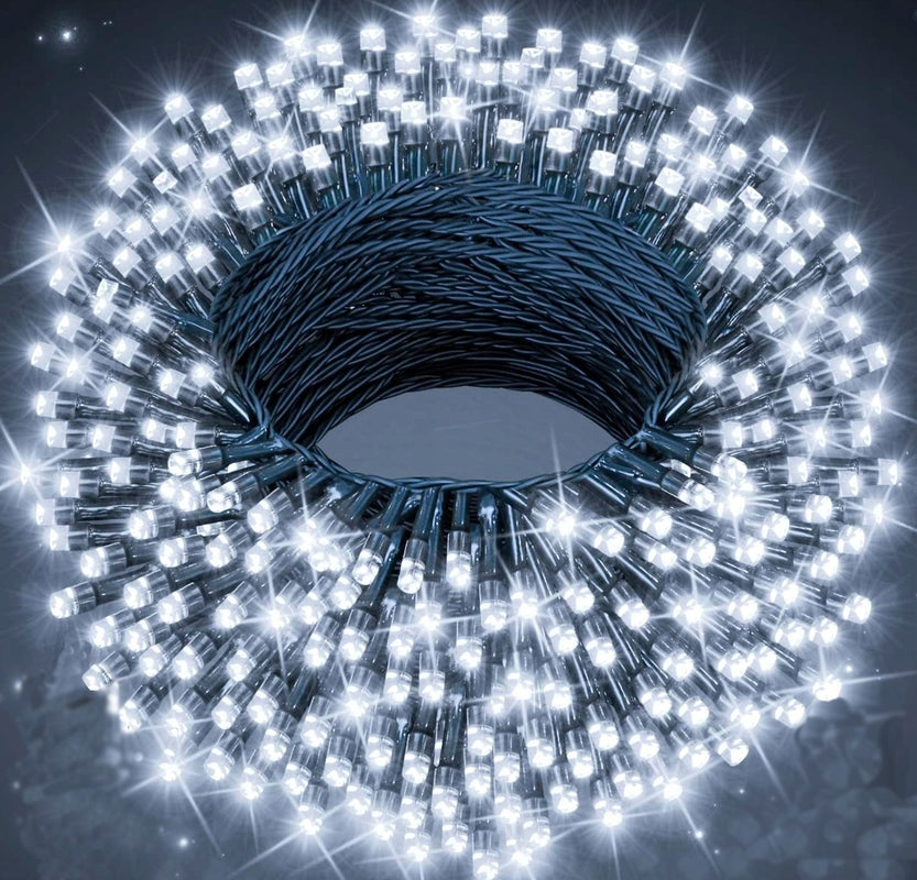 Kalėdinė girlianda 100-500 LED 10-100m. Šaltai balta