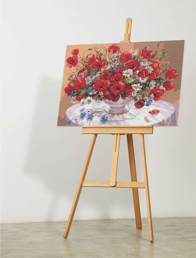 Tapymas pagal skaičius - Gėlės 40X50CM PREMIUM