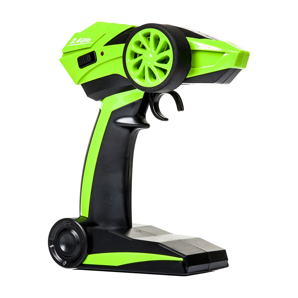 Džipas su nuotoliniu valdymo pultu, 4x4 varomi ratai. Juodas