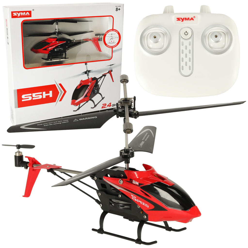 RC sraigtasparnis SYMA S5H 2.4GHz RTF Raudonas