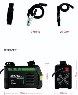 Inverterinis suvirinimo aparatas 330A MMA + TIG LIFT VRD KRAFT&DELE KD1781