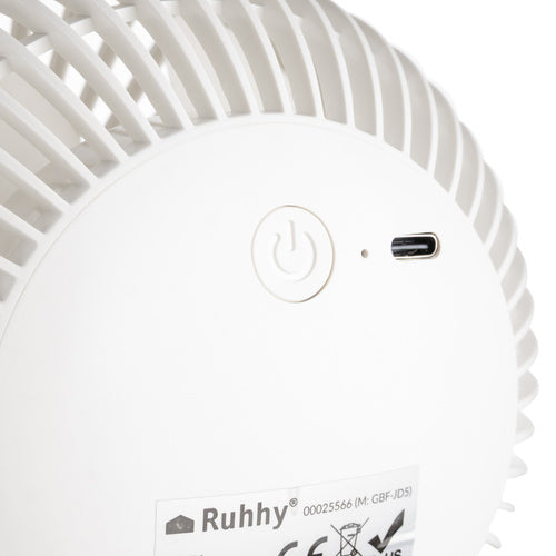 Belaidis ventiliatorius 360° 1200mAh USB -C