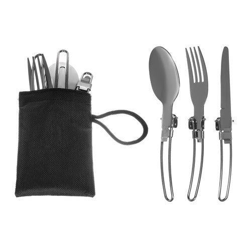 Turistinis indų ir įrankių rinkinys - nešiojami virtuvės reikmenys