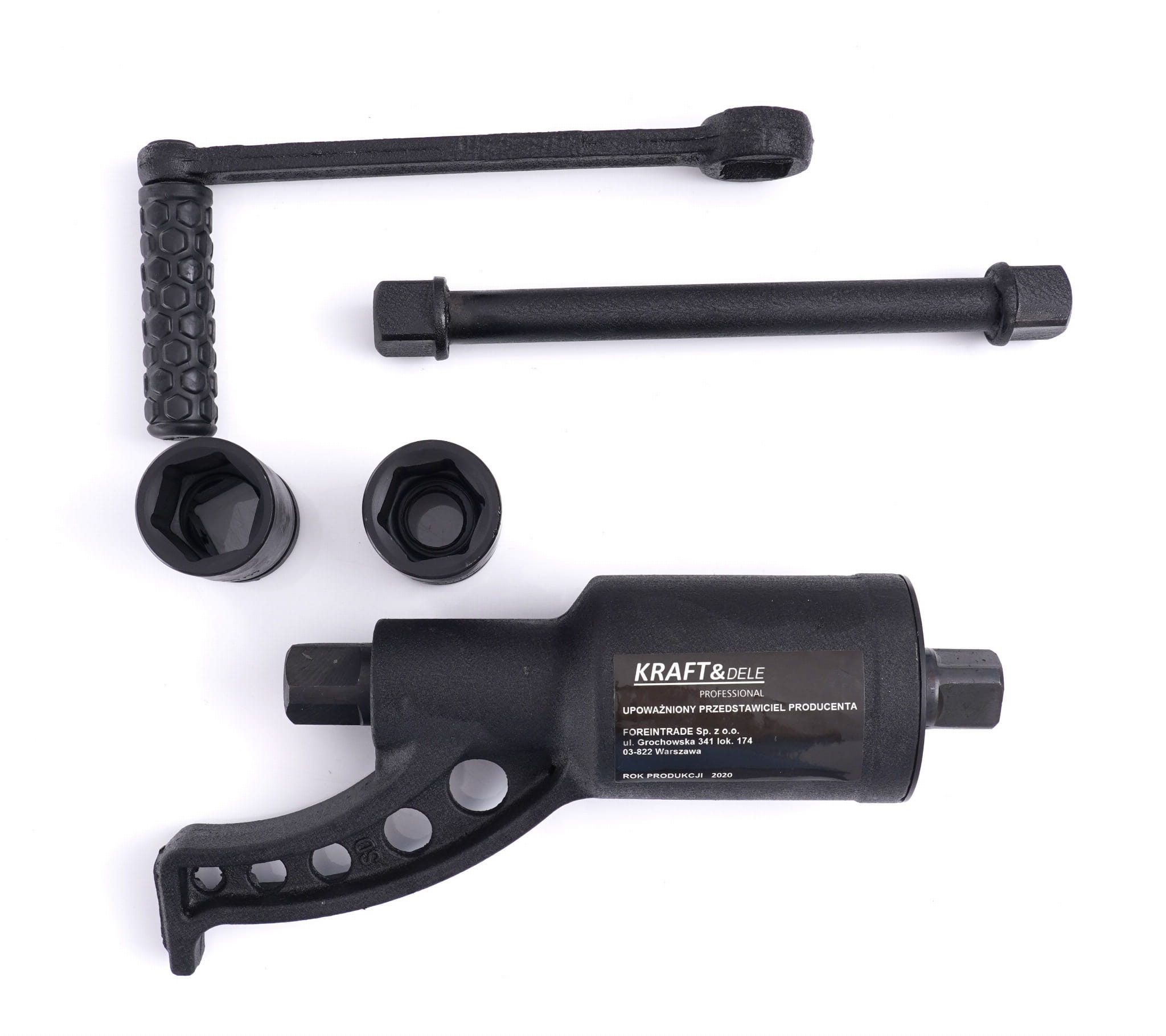 Padidintos jėgos rato raktas/reduktorius KRAFT&DELE 8000Nm