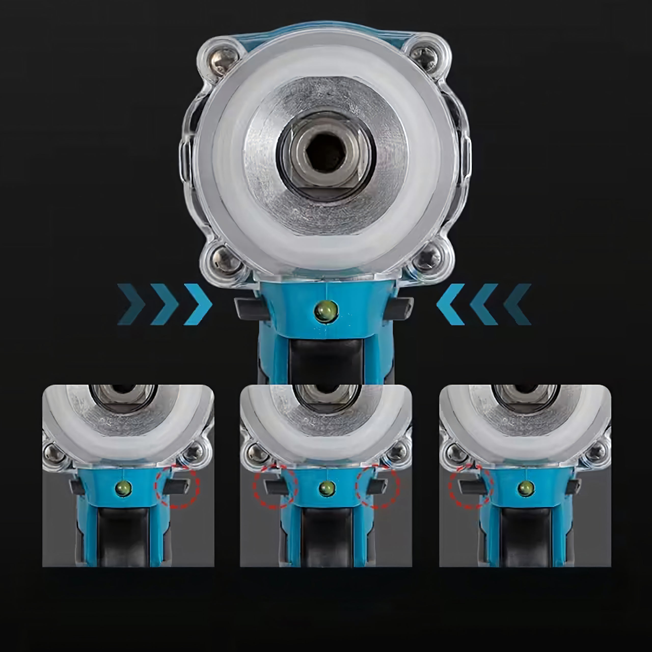 Akumuliatorinis smūginis veržliasūkis 330Nm 3500 aps./min. Bešepetėlinis, 2 akumuliatoriai