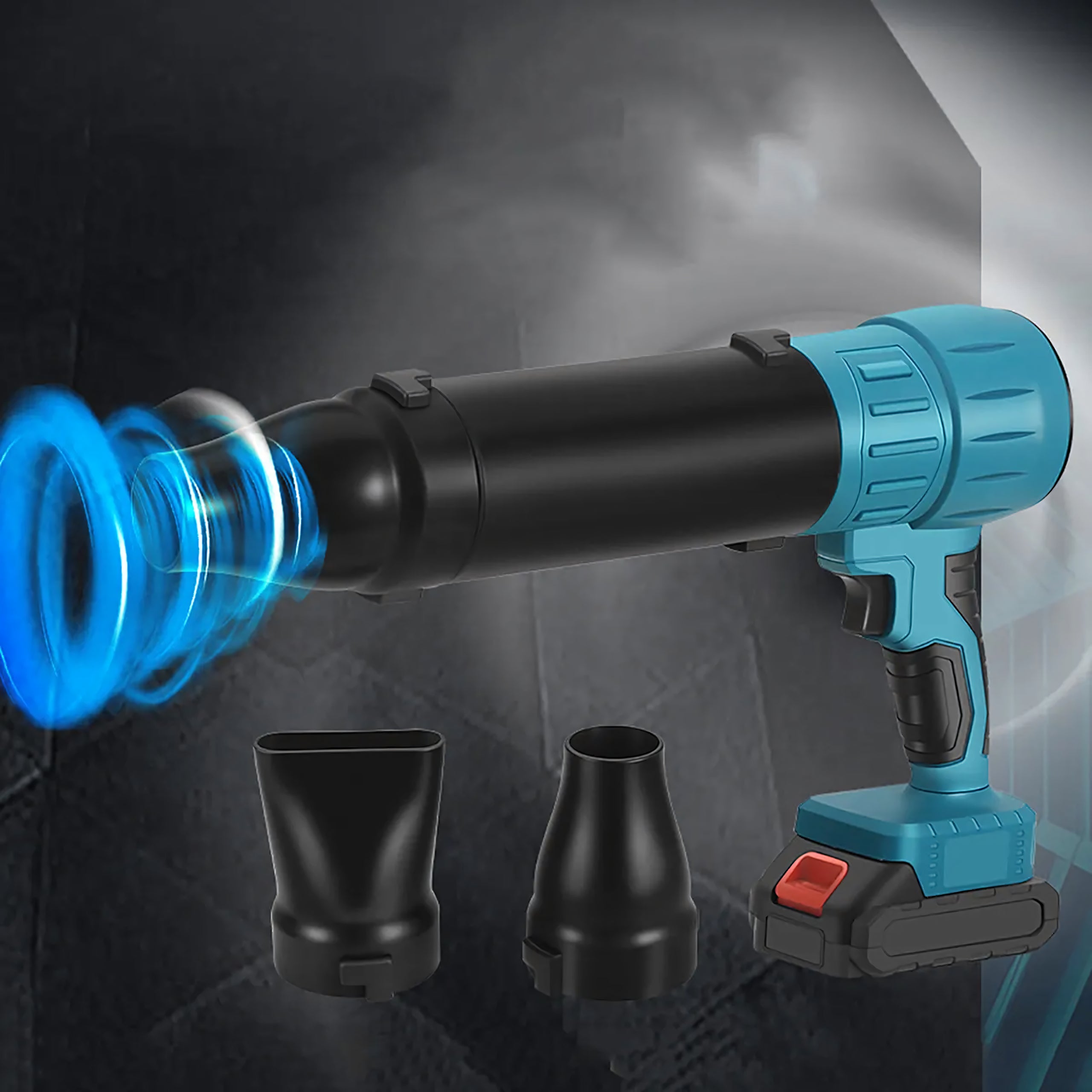 Akumuliatorinis pūstuvas 21V 400w su adapteriu ir 2 akumuliatoriais