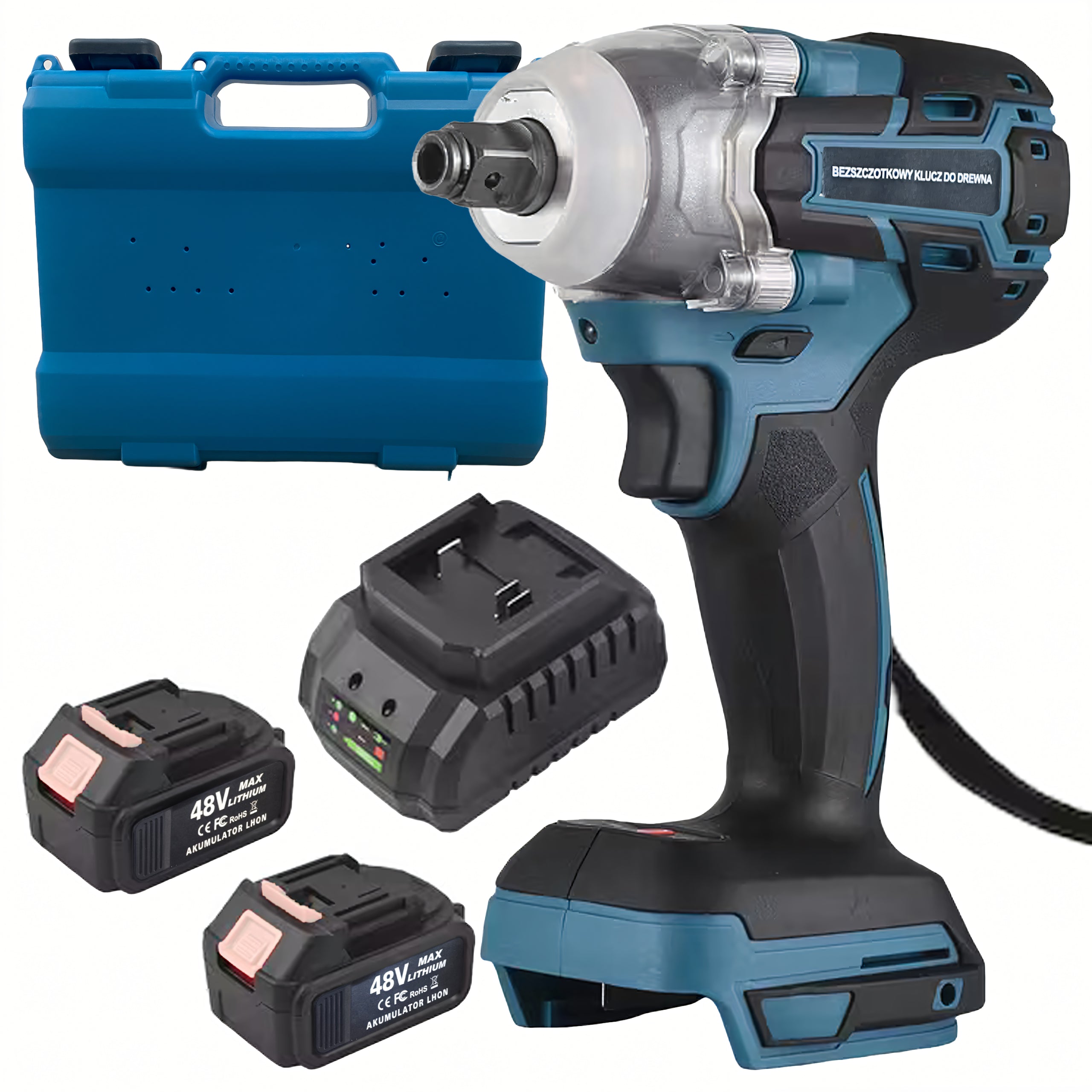 Akumuliatorinis smūginis veržliasūkis 330Nm 3500 aps./min. Bešepetėlinis, 2 akumuliatoriai