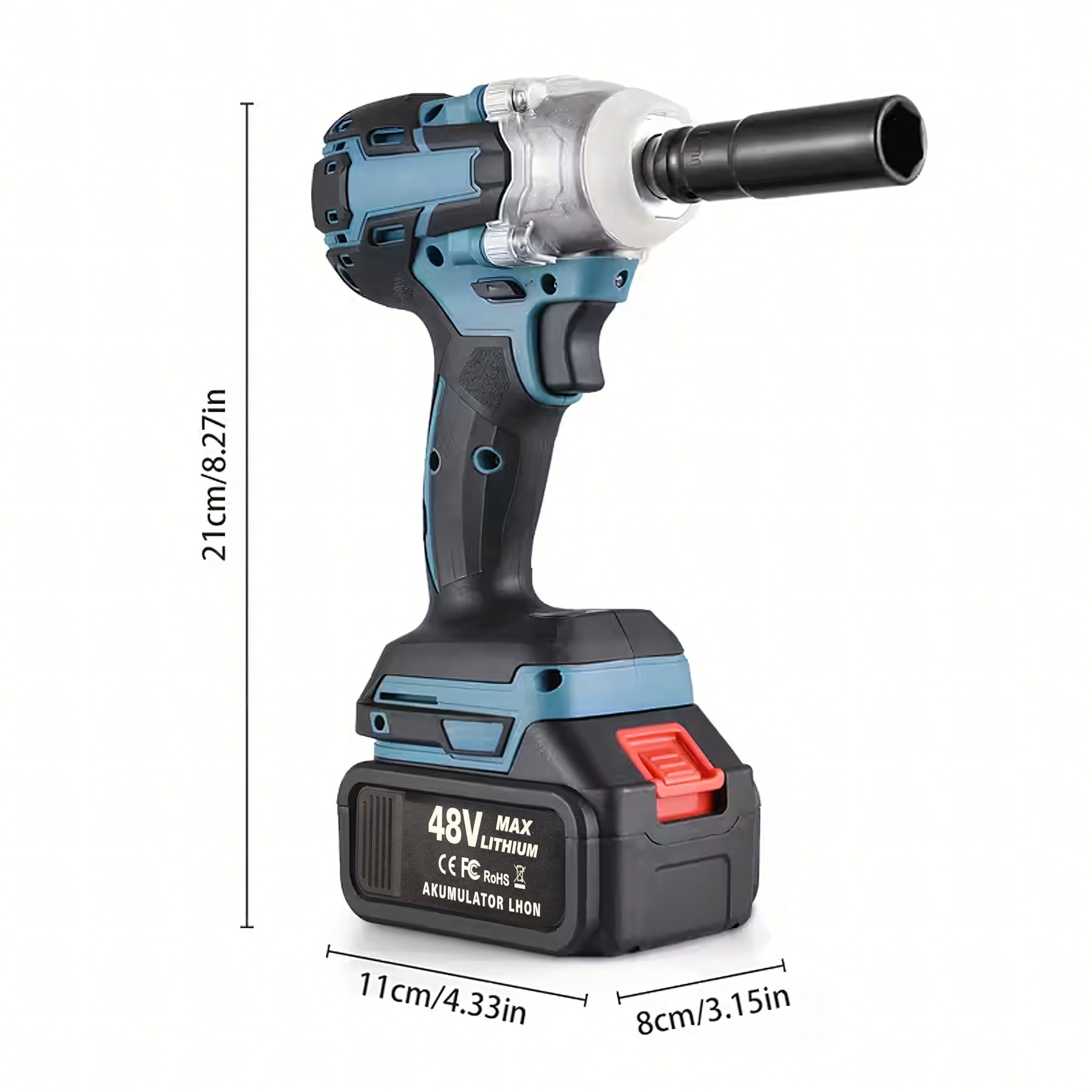 Akumuliatorinis smūginis veržliasūkis 330Nm 3500 aps./min. Bešepetėlinis, 2 akumuliatoriai