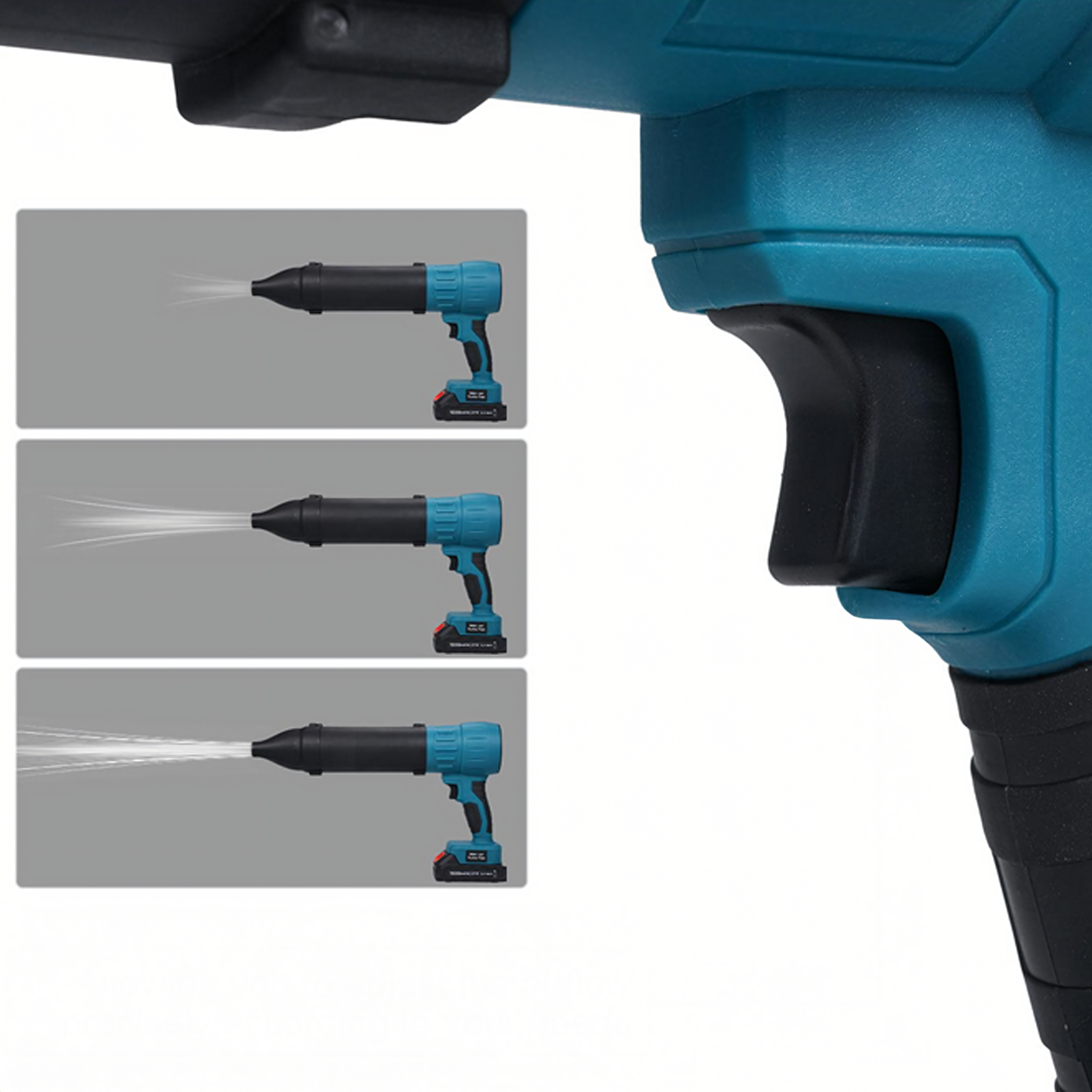 Akumuliatorinis pūstuvas 21V 400w su adapteriu ir 2 akumuliatoriais