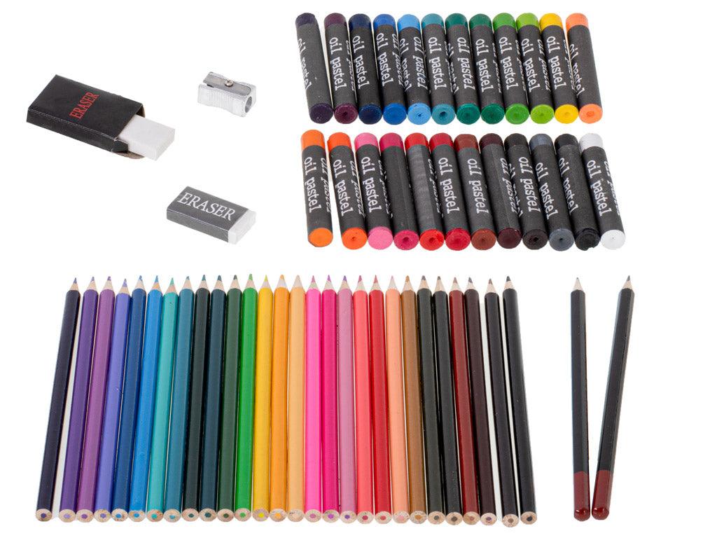 Piešimo rinkinys 145 vnt lagamine - Piki