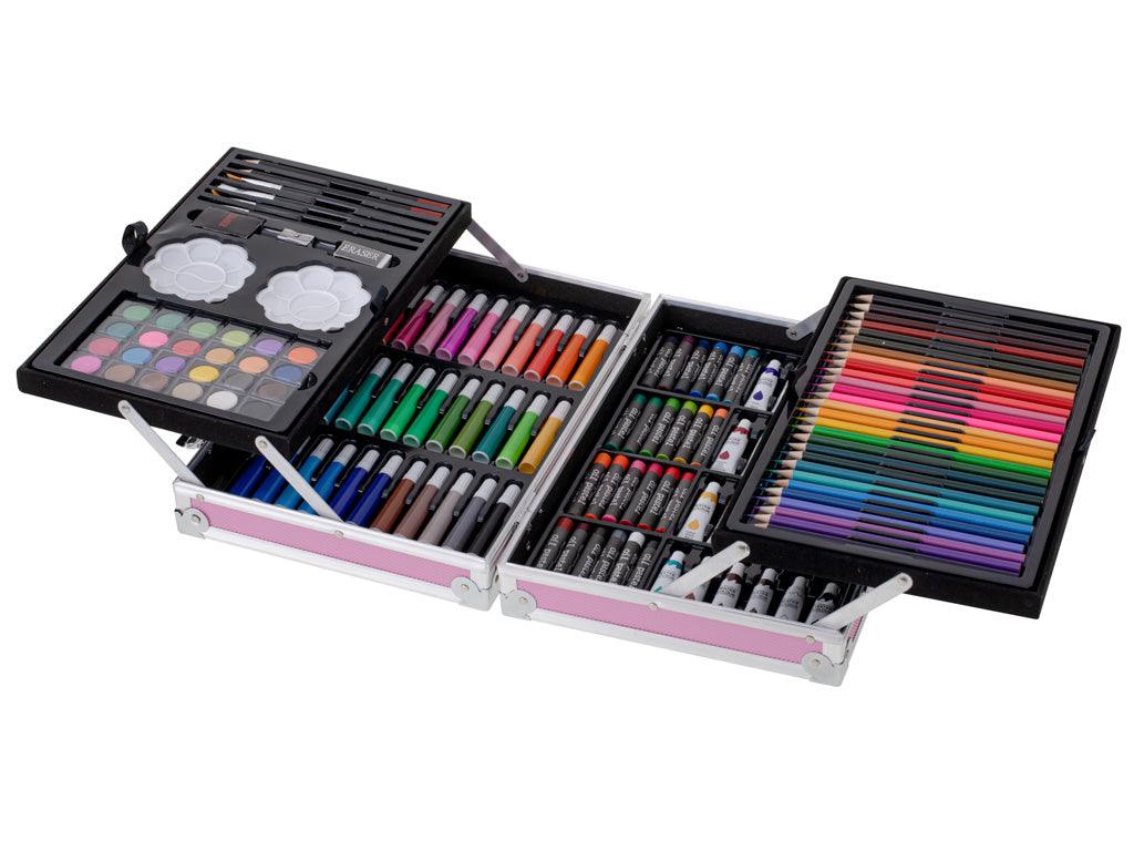 Piešimo rinkinys 145 vnt lagamine - Piki