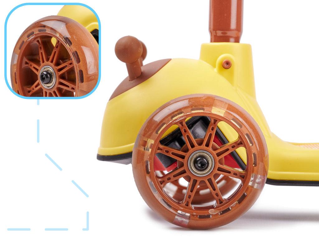 Triratis balansinis paspirtukas šviečiančiais ratais - Bitutė - Piki