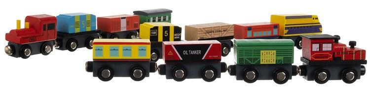 Medinis traukinukas su magnetu