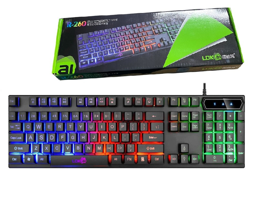 RGB klaviatūra žaidimams