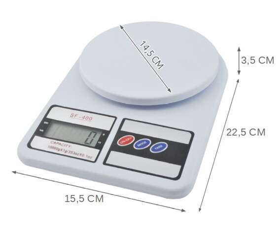 Virtuvinės svarstyklės 10kg