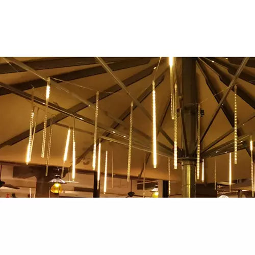 LED girlianda meteorų lietus (šiltai baltos, 288 LED)