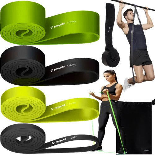 Mankštos juostų rinkinys - 5 vnt. 2-40kg