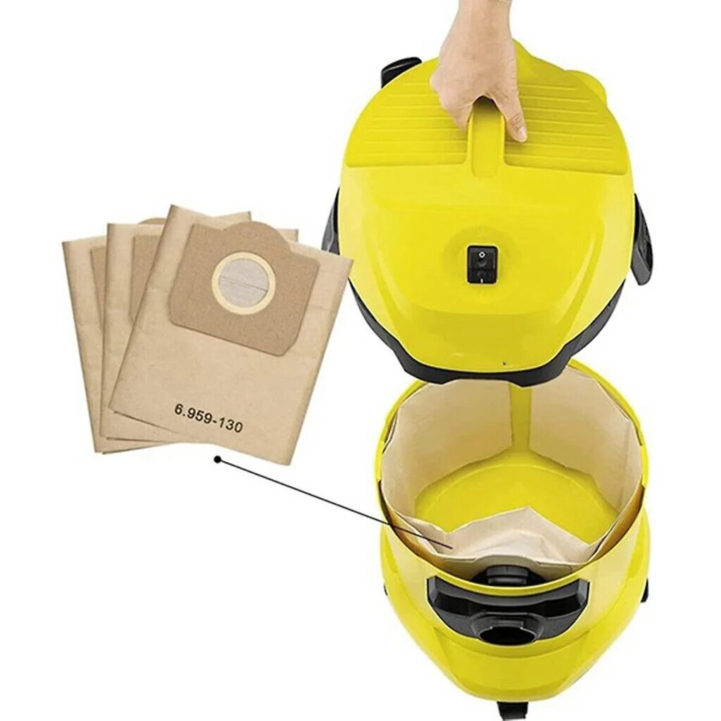 Dulkių siurblio maišeliai Karcher WD3 MV3 6.959-130.0