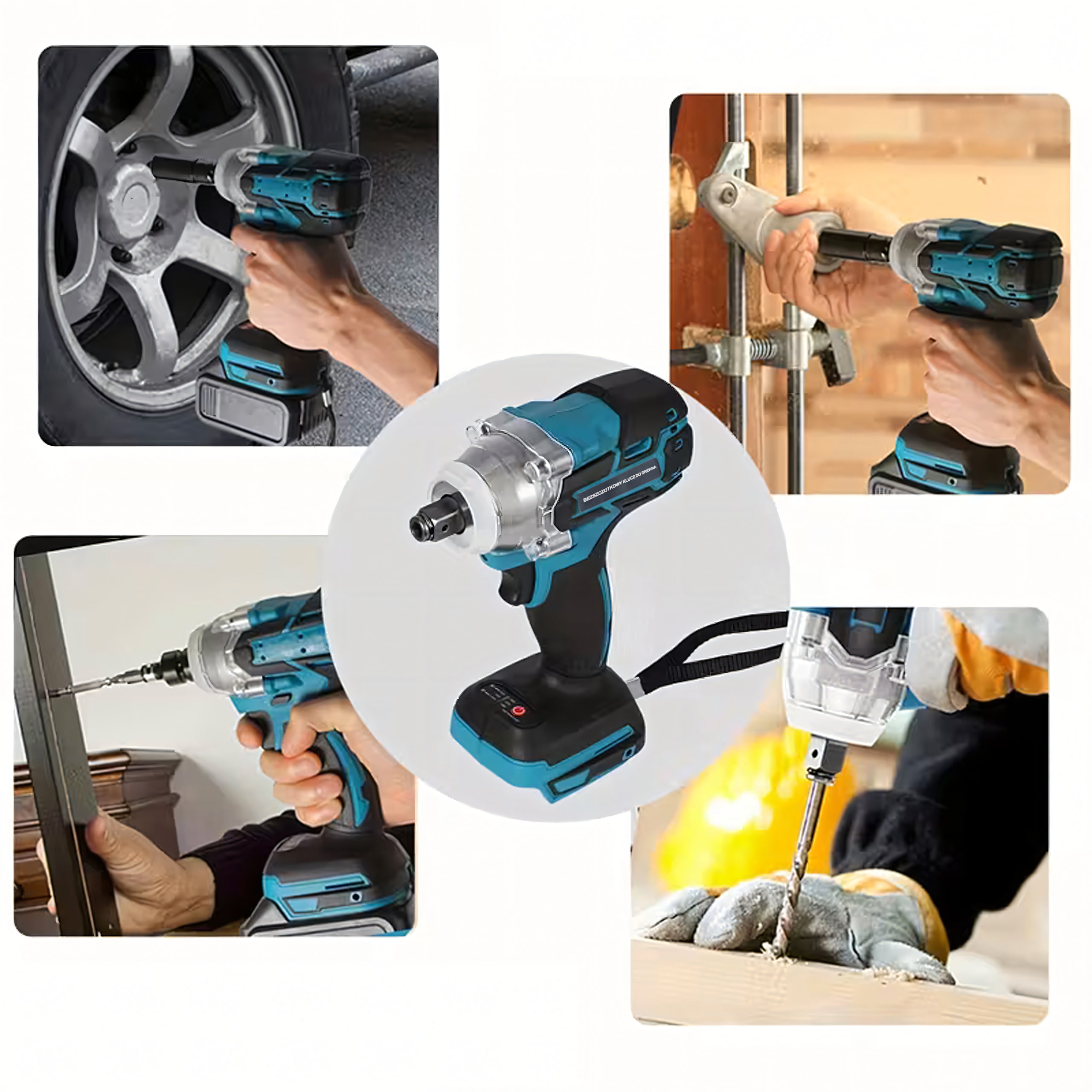 Akumuliatorinis smūginis veržliasūkis 330Nm 3500 aps./min. Bešepetėlinis, 2 akumuliatoriai